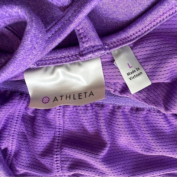Athleta Empowerment Athletic Strappy Bra Tank Top In Purple Size Large - Picture 8 of 15